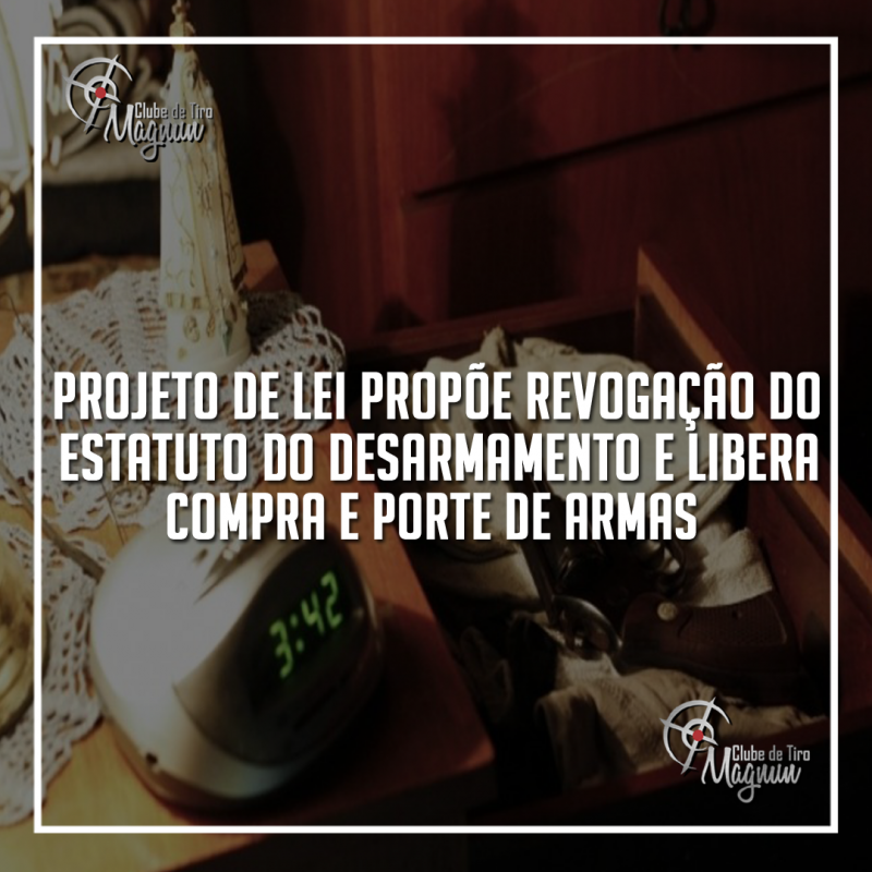 Projeto de lei propõe revogação do  Estatuto do Desarmamento e libera compra e porte de armas